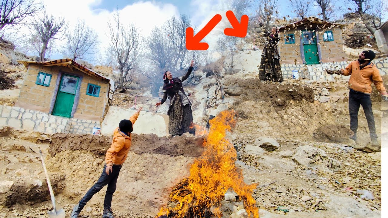 Wind and Storm: Unveiling the Miraculous Platform of Two Nomadic Couples Next to a Magical Hut💨