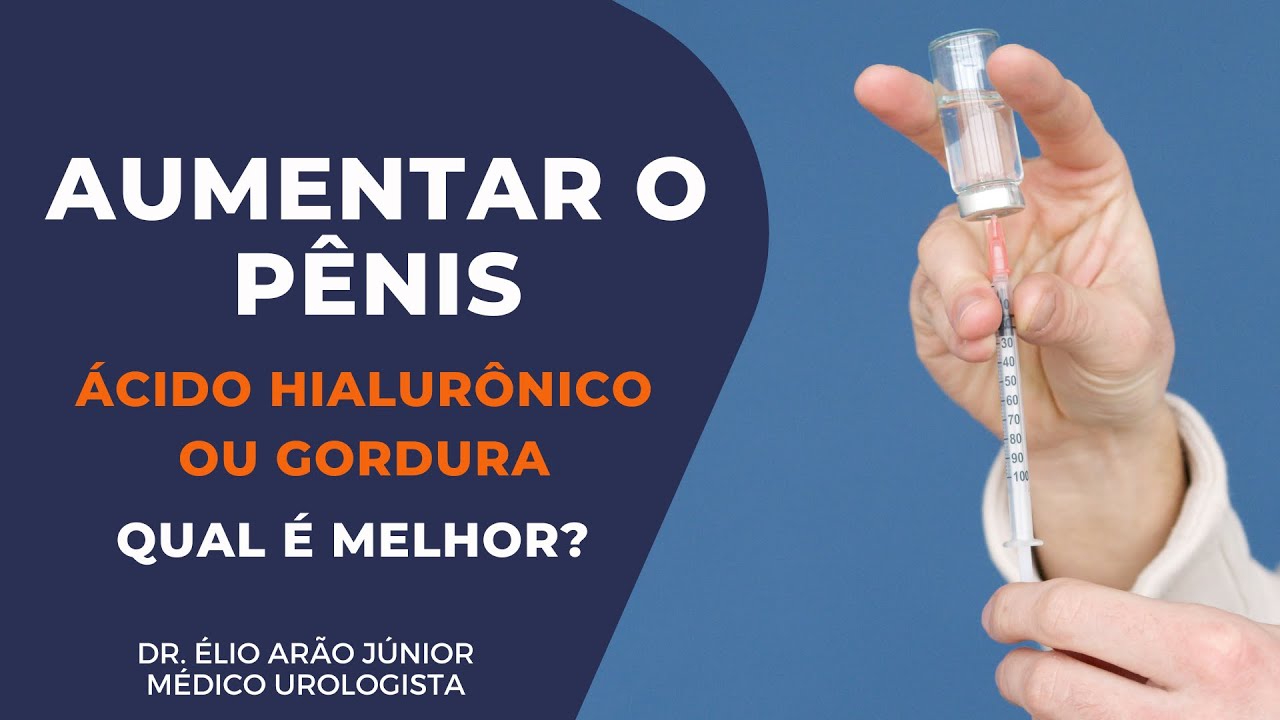 AUMENTO PENIANO - Ácido Hialurônico ou Gordura - Qual dá melhor resultado? | Dr. Élio Arão Júnior