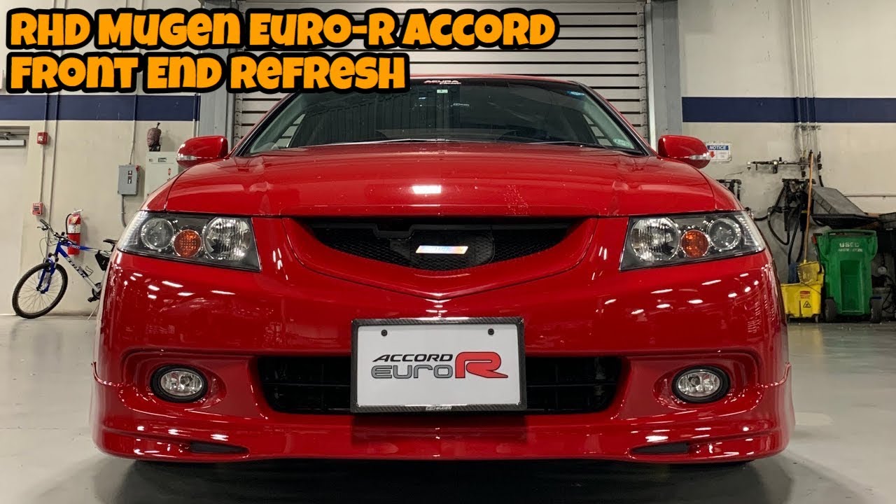 RHD Euro-R Honda Accord - Mugen Front End Refresh Milano Red and Headlight Restoration (Episode 3)