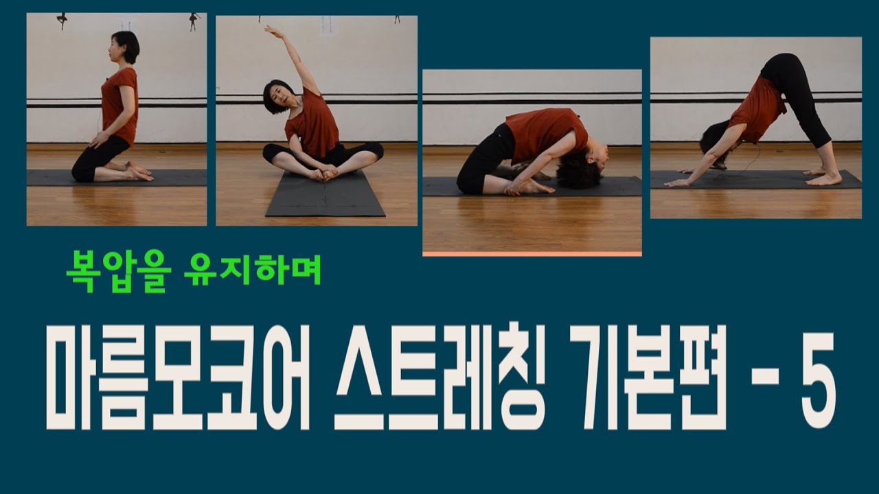 [마름모코어 시즌 1-57] 마름모코어 스트레칭 기본편 - 5 / 복압유지 / 골반중립/ 다리이음뼈 / 팔이음뼈 / 자세교정 스트레칭