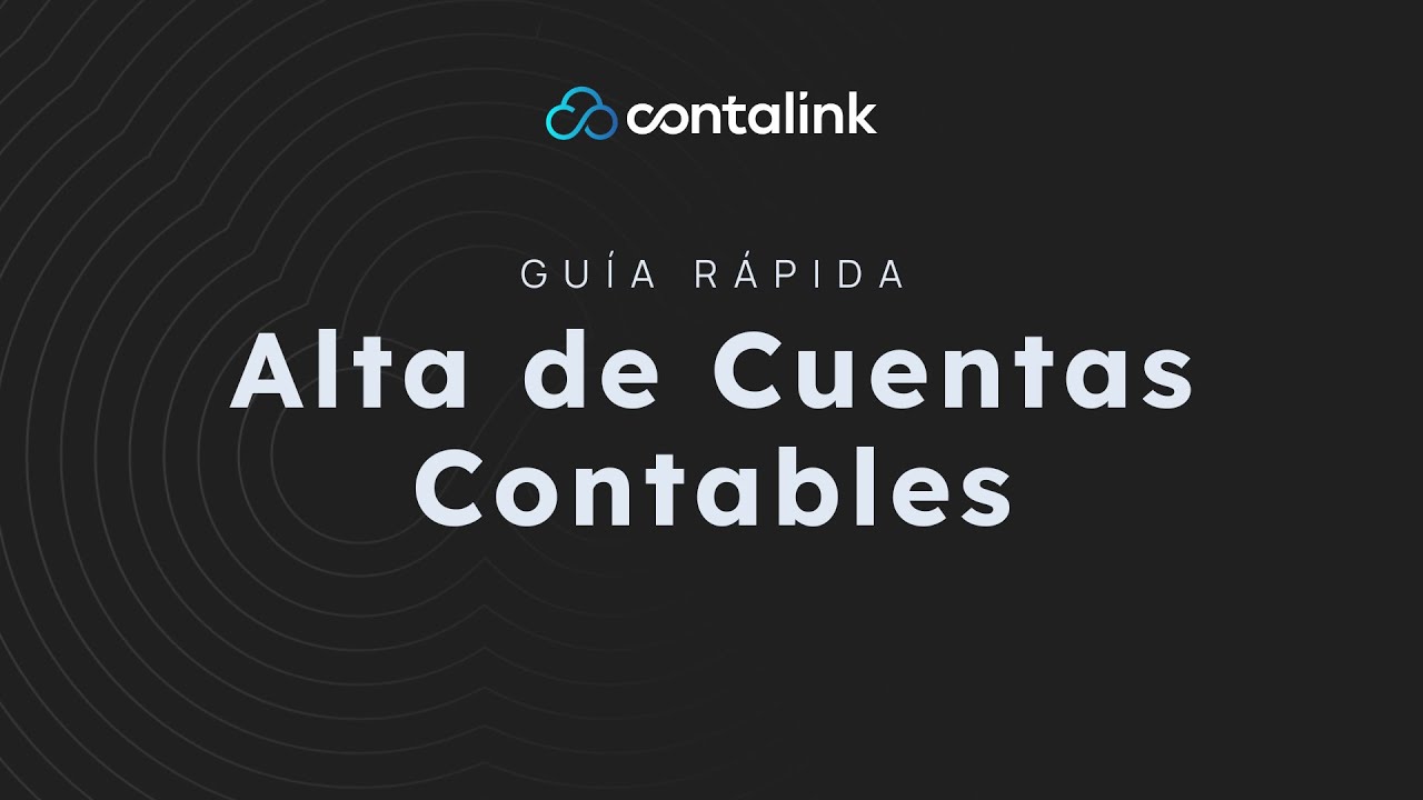 Alta de Cuentas Contables
