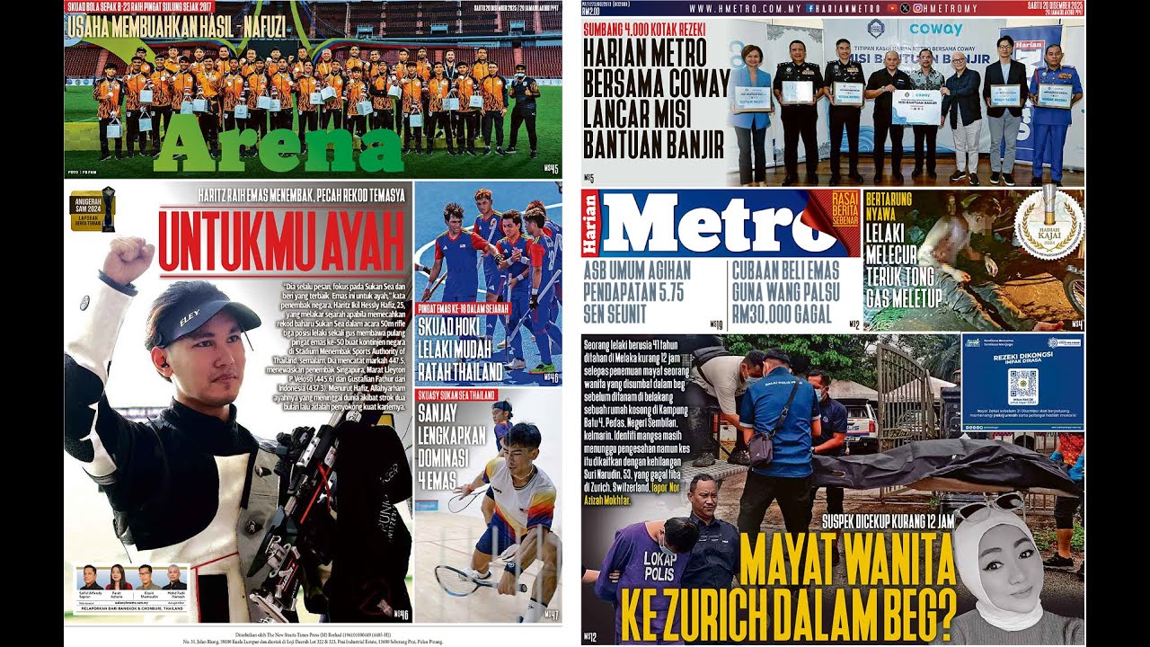 Harian Metro 20 Disember 2025