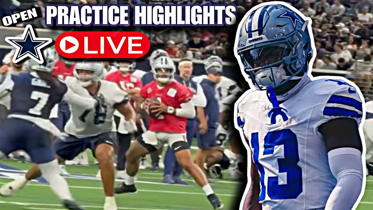 Dallas Cowboys *LIVE* FULL Open Practice HIGHLIGHTS: Caleb Downs FLASHES POTENTIAL! 11vs11 SCRIMMAGE