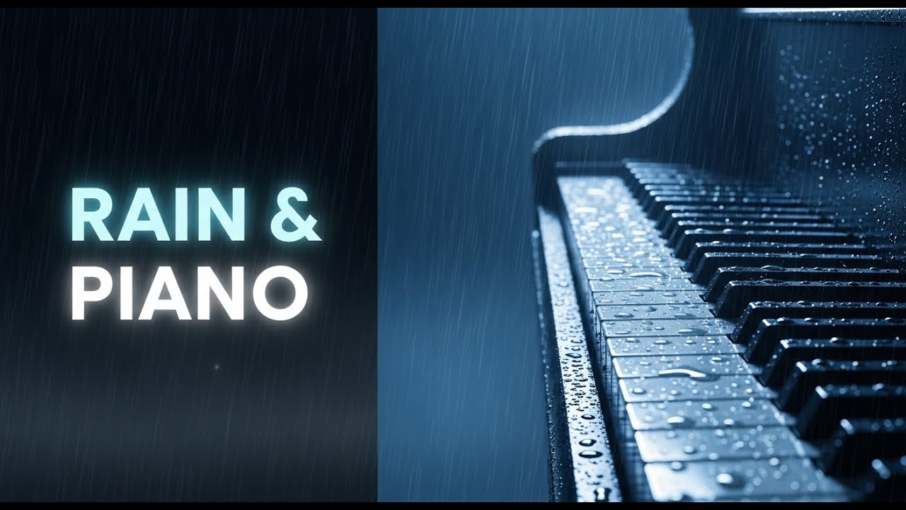 Heavy Rain Sounds with Soft Piano 🎹🌧️ Deep Sleep Music for Instant Relaxation
