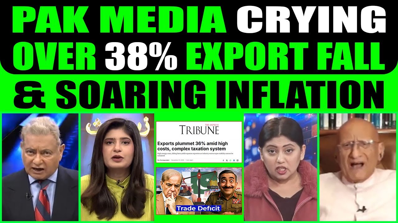 PAKISTAN MEDIA CRYING OVER 38% EXPORT FALL & SOARING INFLATION