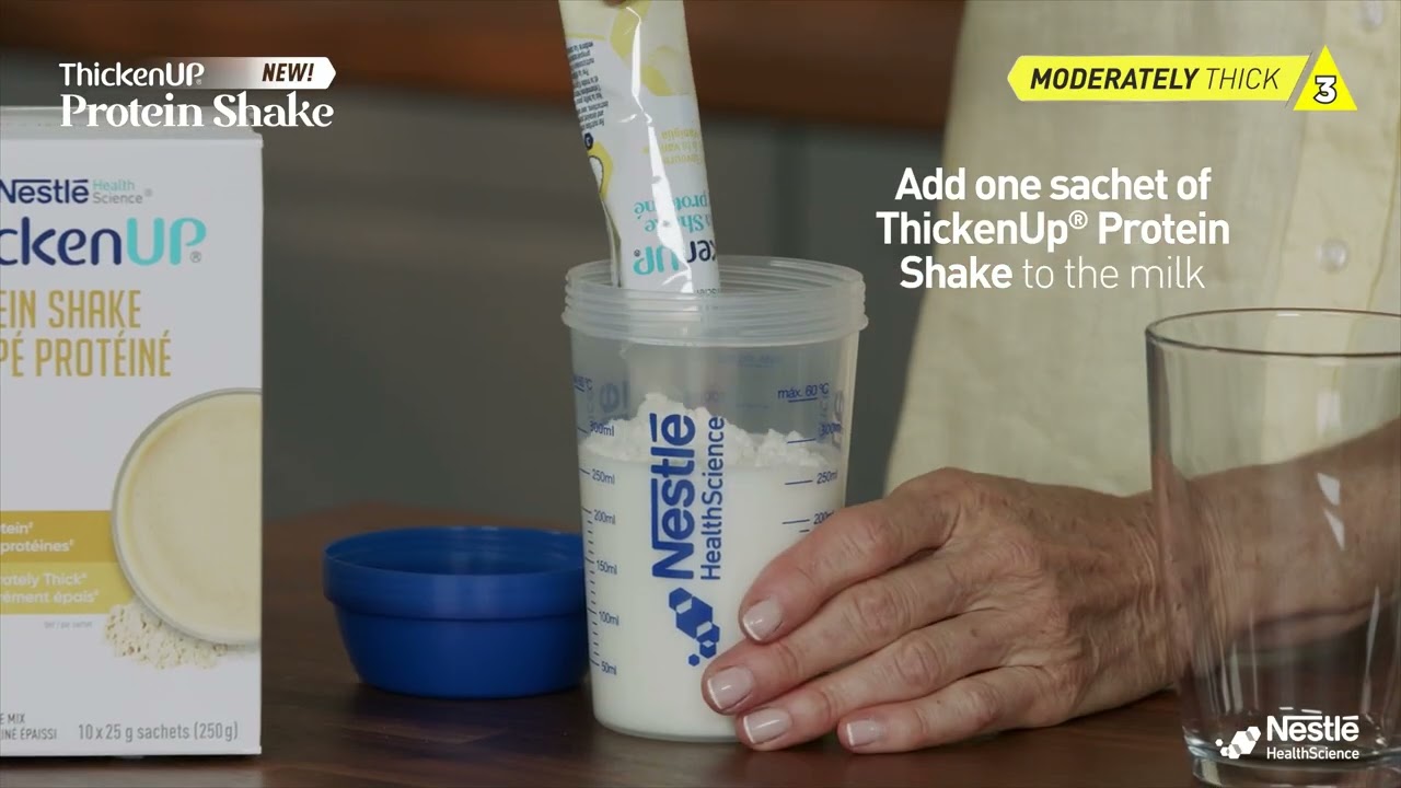 ThickenUp® Protein Shake - Preparation of Single Serving – IDDSI level 3