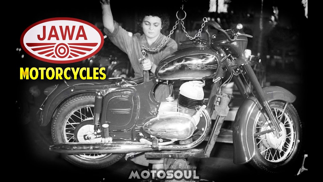 Very Rare video from Vintage Jawa Motorcycles factory - Unseen footage!