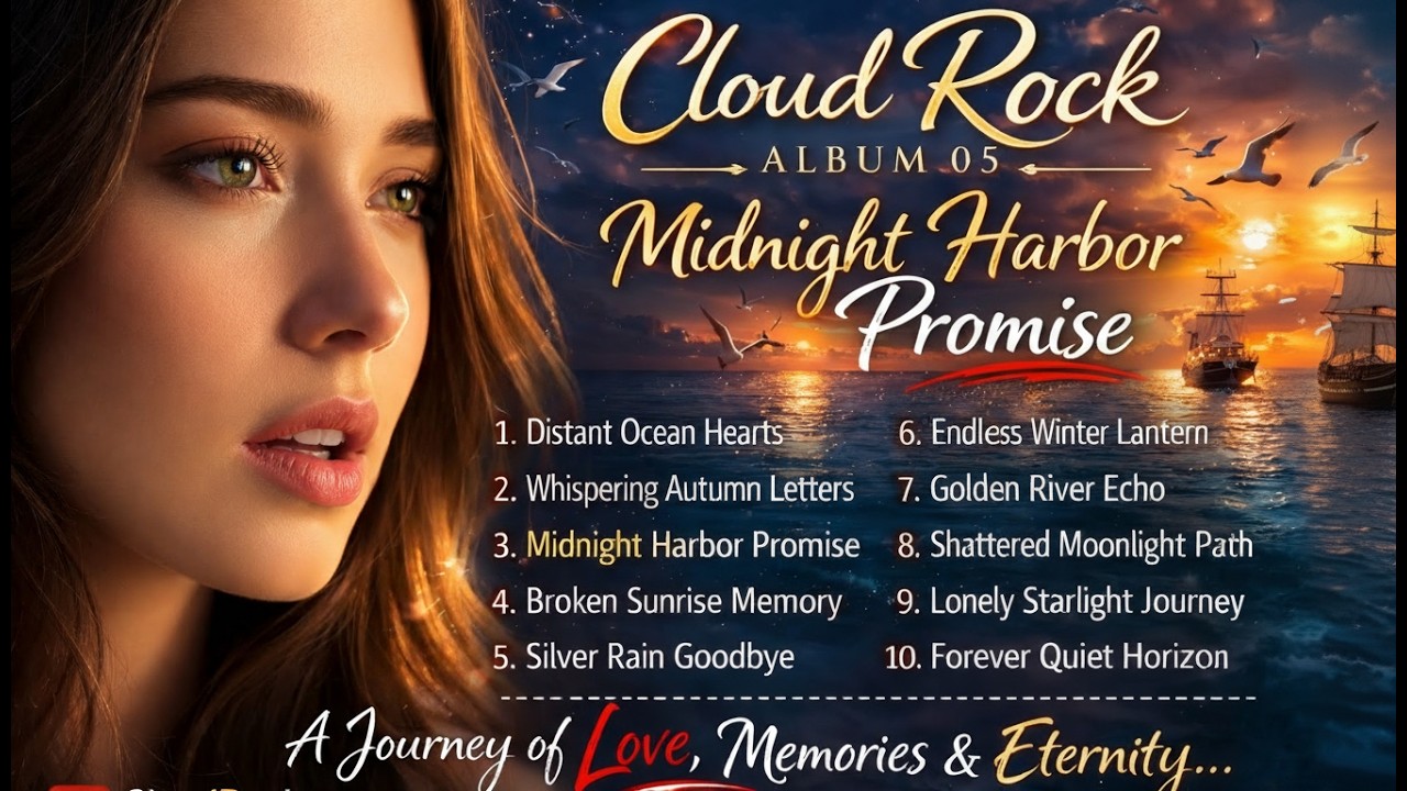 Midnight Harbor Promise 💔 Emotional Love Songs Playlist  Cinematic Piano Ballads  CloudRock Album 0