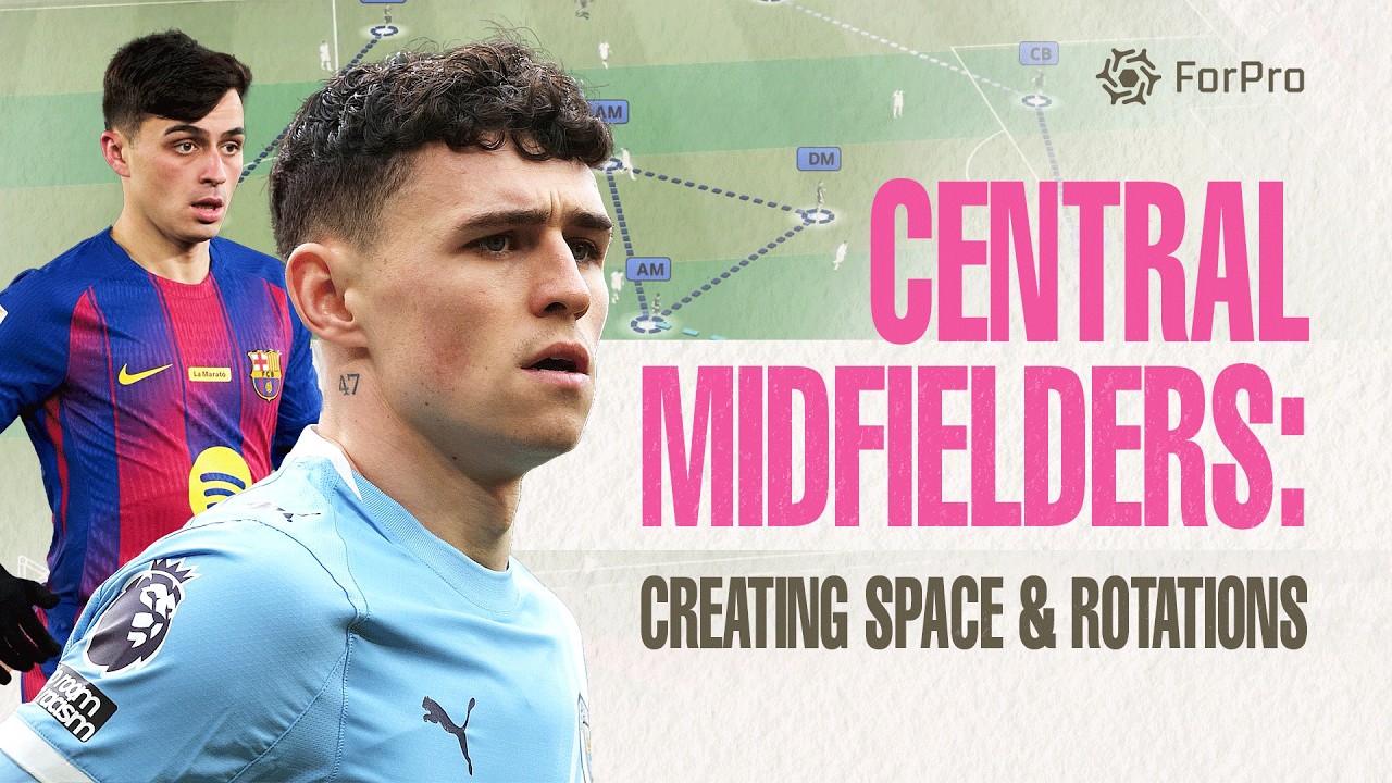 Central Midfielder Positioning: Creating Space & Rotations