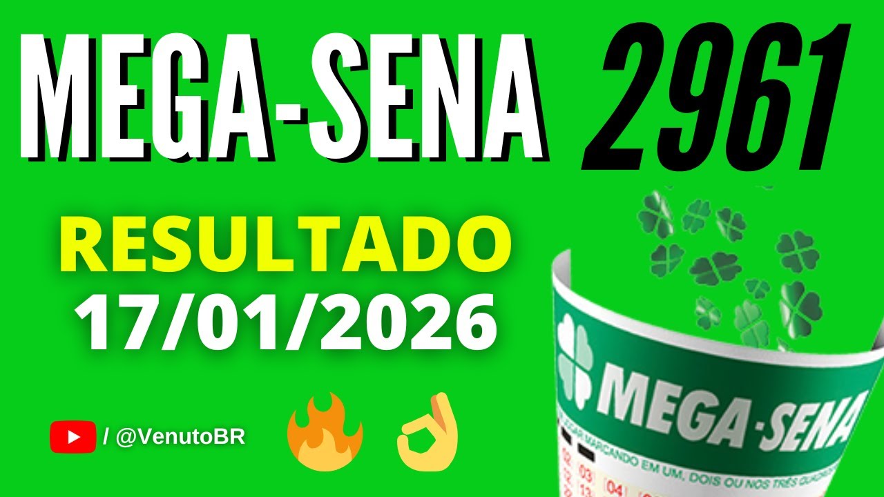 🍀 RESULTADO MEGA SENA 2961