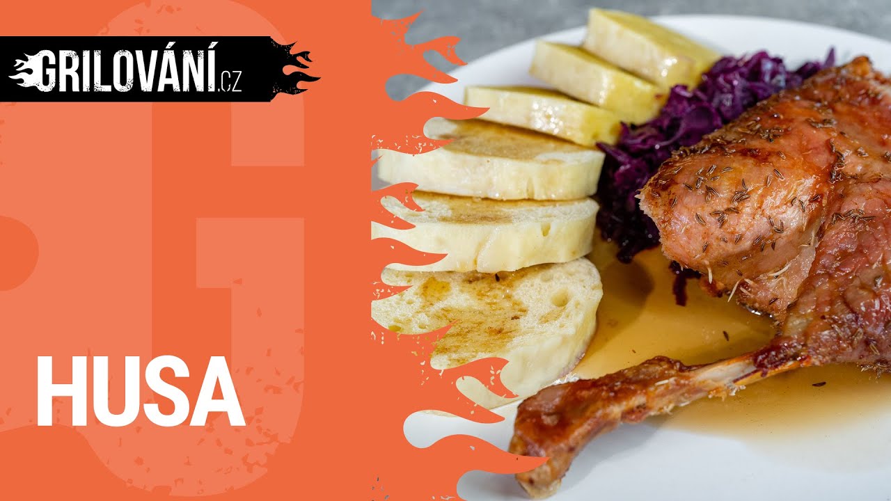 RECEPT na gril: Svatomartinská 👌husa pečená v keramickém grilu Big Green Egg