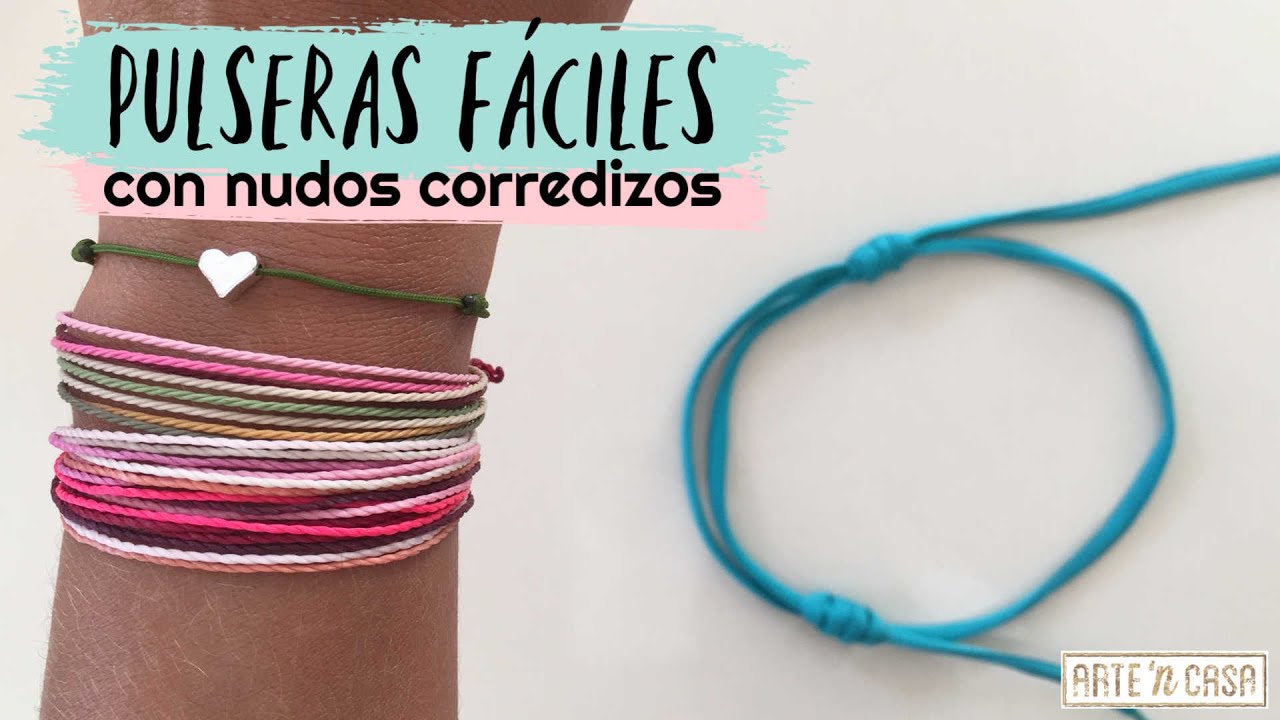 Pulseras de nudos corredizos