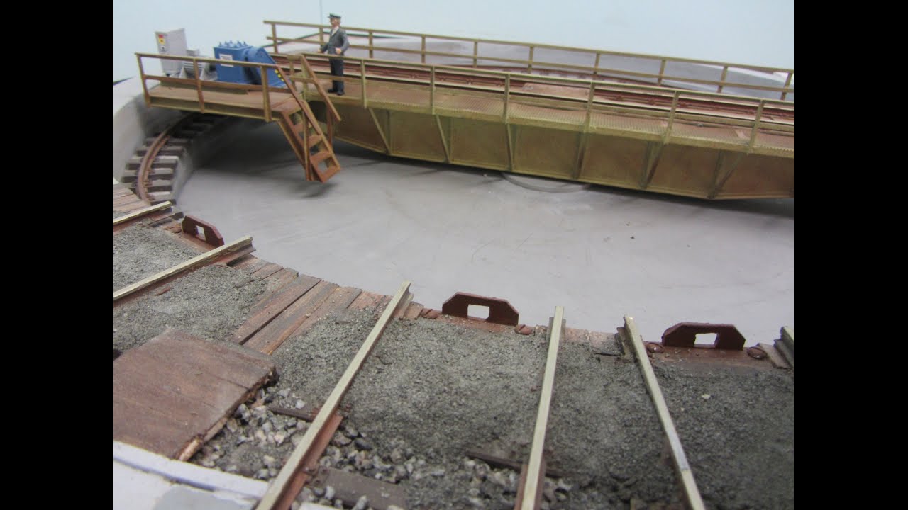 SPUR1 MME VIDEO 10 DREHSCHEIBE 20 METER EIGENBAU MESSING 1:32 HRL Privatbahn Hamburg-Billbrook