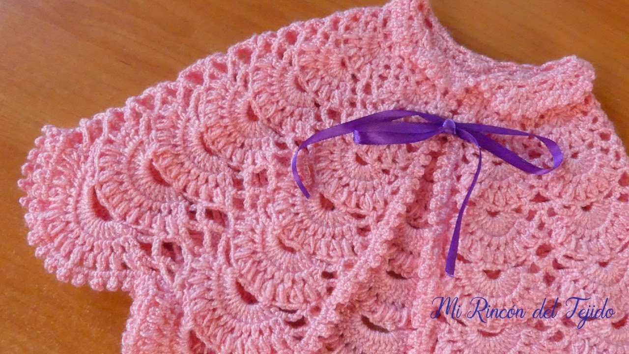 Capa Rosada Bebé 4 a 6 Meses Tutorial Paso a Paso Muy Facil y Bien Explicado (Parte 1 de 2)