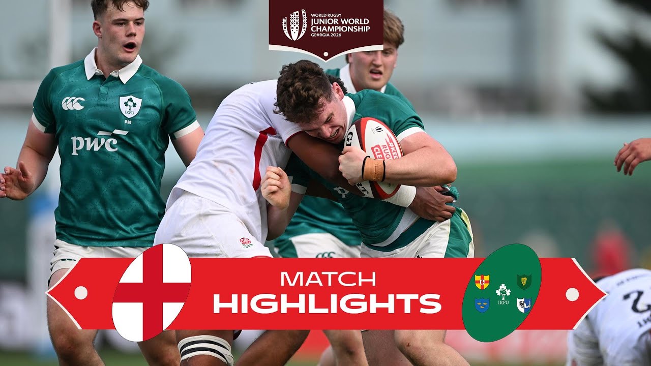 Old rivals CLASH 💥 | England v Ireland | World Rugby Junior Championship 2026 | Match Highlights