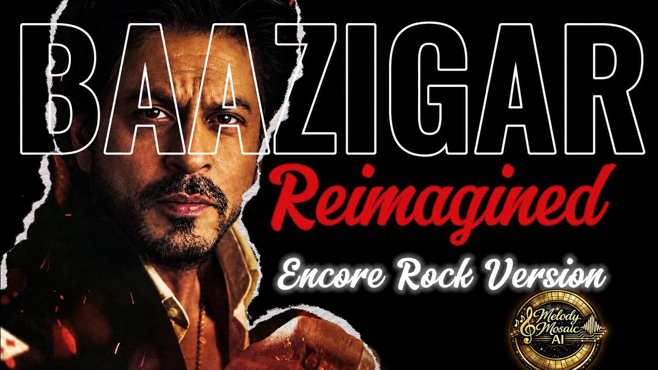 Baazigar O Baazigar Encore Rock Version | Baazigar | SRK Classic Song Reimagined | Melody Mosaic AI