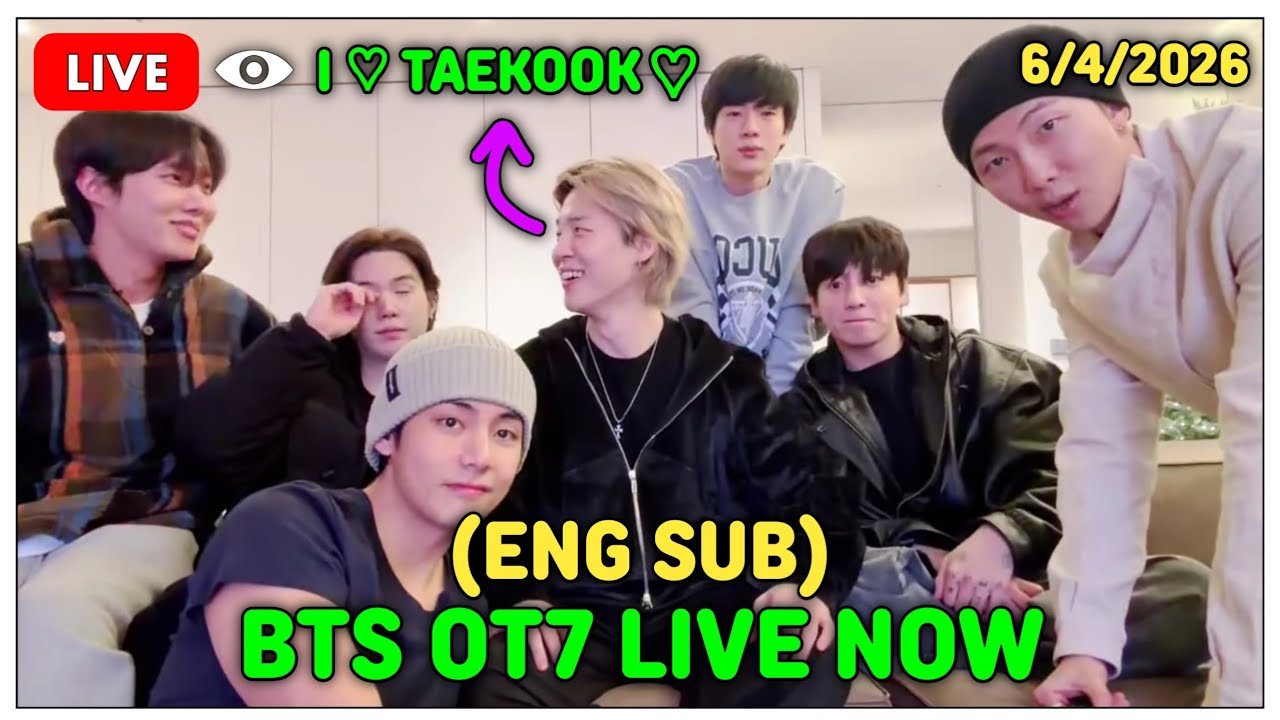[ENG SUB] BTS OT7 FUNNY LIVE TODAY😂🔴6.4.2026 Jin, Suga, J-Hope, RM, Jimin, V, Jungkook
