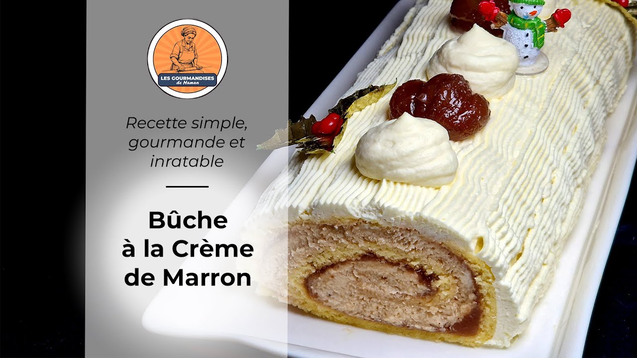 Cette Bûche à la Crème de Marron est INCROYABLE (et pourtant super facile !)