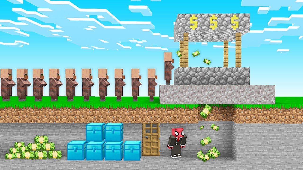 K&Ouml;YL&Uuml;LERİN PARASINI &Ccedil;ALDIM! 💵 - Minecraft