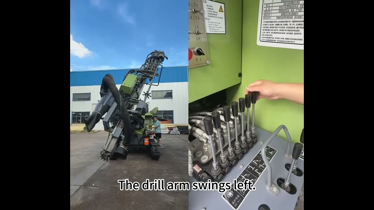Operating instructions for integrated DTH drill rig #dthdrillrig #drill #drillingrig #miningmachine 
