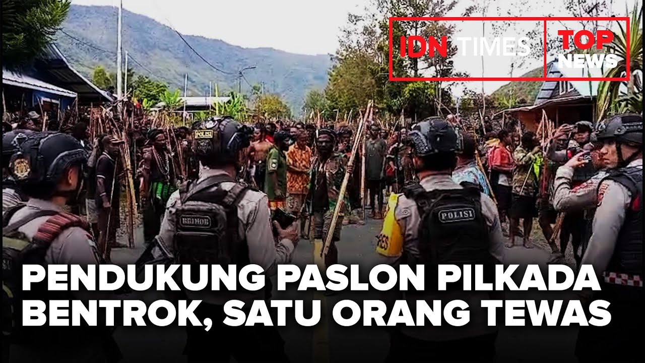 TOP NEWS - Pendukung Paslon Pilkada Puncak Jaya Bentrok Lagi, Satu Orang Tewas