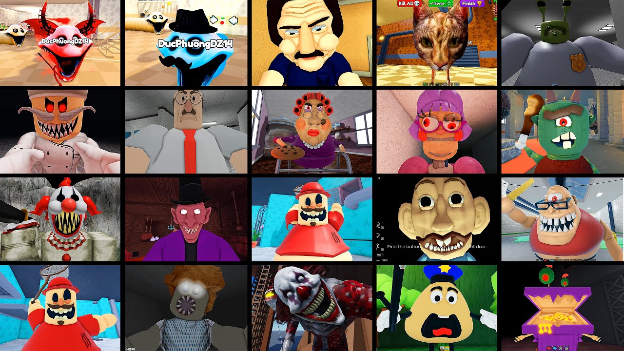 EPIC SCHOOL ESCAPE,HUNGRY WORM PRISON,BEN'S HIDEOUT ESCAPE!,Team Dentist,Tim Farm,ROBLOX JUMPSCARES