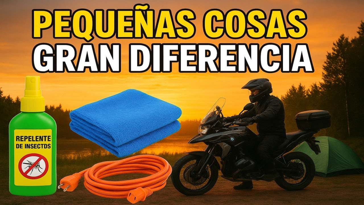 No creerás lo que me salvó en el motocamping 🏕️😱 | Cosas que NADIE lleva