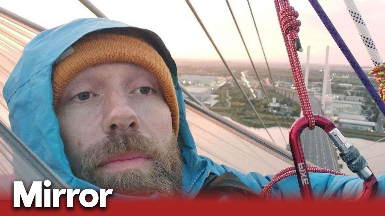 Oil protesters arrested after being brought down from Dartford Crossing bridge