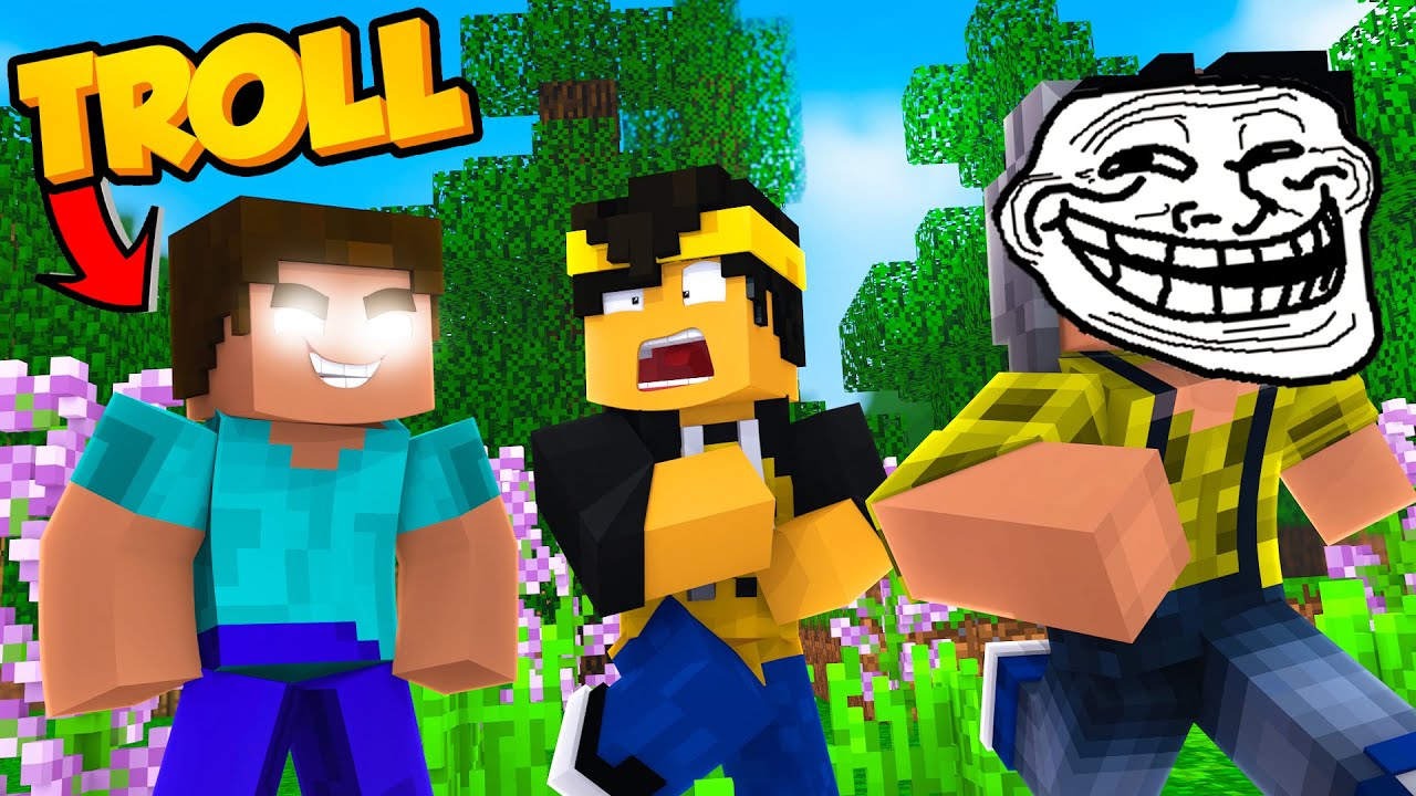 Minecraft: TROLL DO HEROBRINE FAKE!!! *Trollei meu amigo*