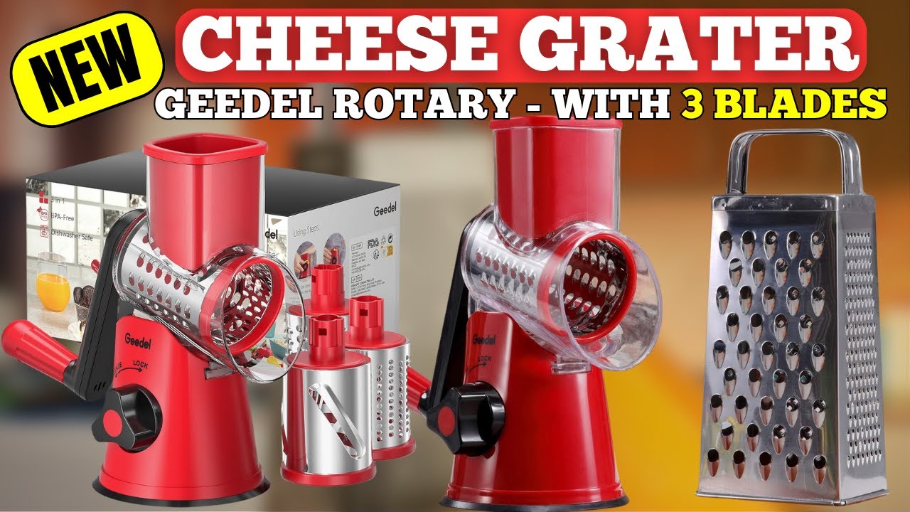 Geedel Rotary Cheese Grater Review: The Ultimate 3-in-1 Kitchen Tool for Effortless Food Prep