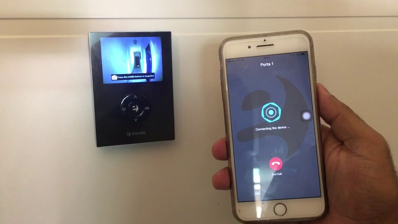 Olho Mágico Digital Com Wi-Fi