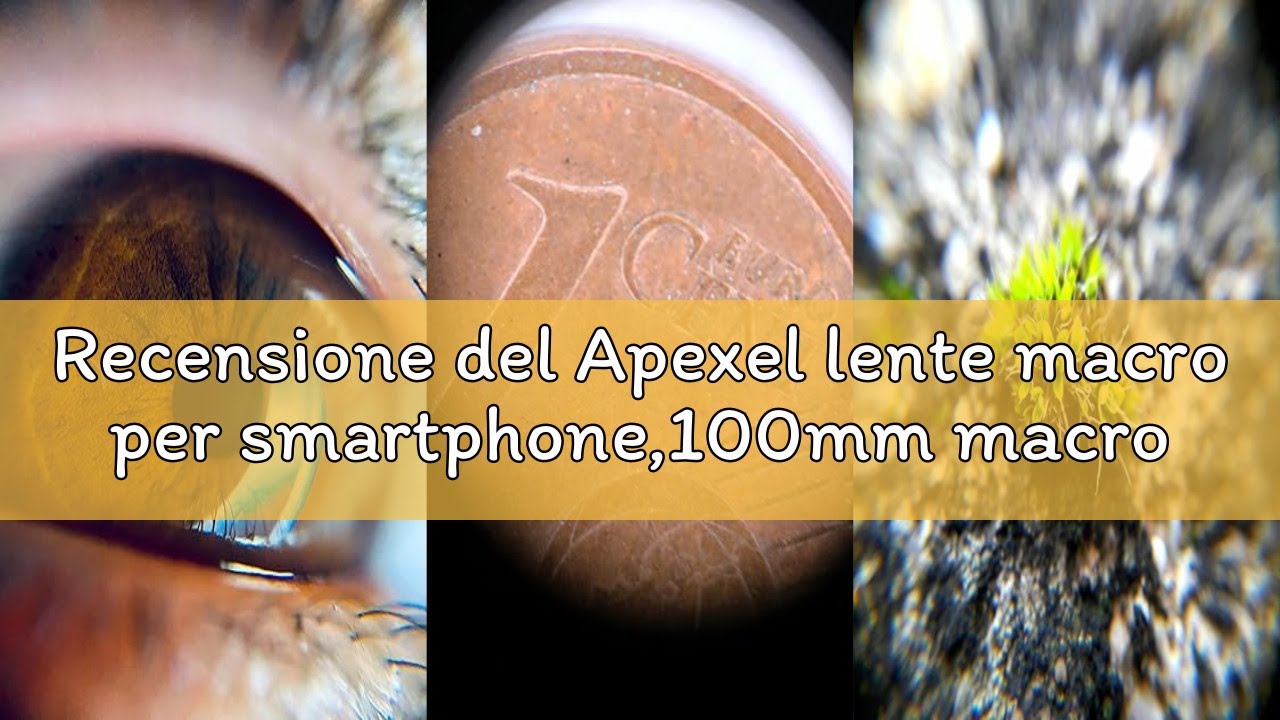Recensione del Apexel lente macro per smartphone,100mm macro obiettivo per iPhone,Samsung Galaxy, Hu