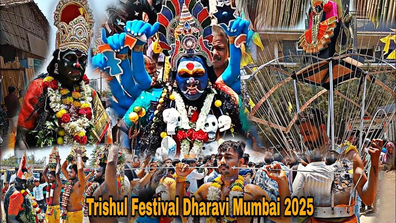 Tamil Festival In Mumbai 😍🔱 | Biggest Dharavi Trishul Festival 2025😳❤️