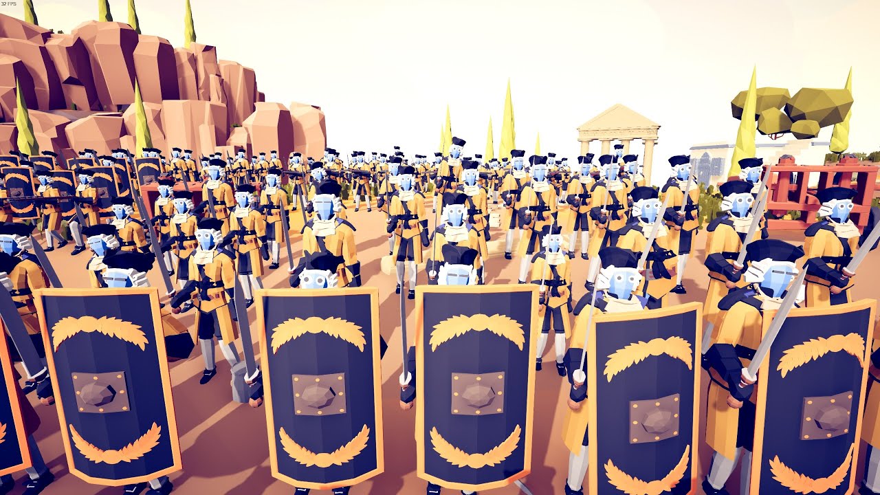 250x SPANISH ARMY SIEGE ROMAN CASTLE - Totally Accurate Battle Simulator TABS
