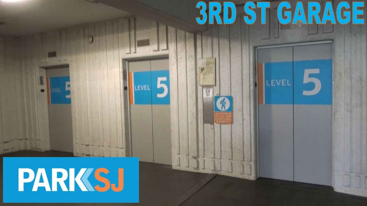 Park SJ Series EP 1-Only One Works! OTIS Traction Elevators-3rd St Garage-San Jose, CA
