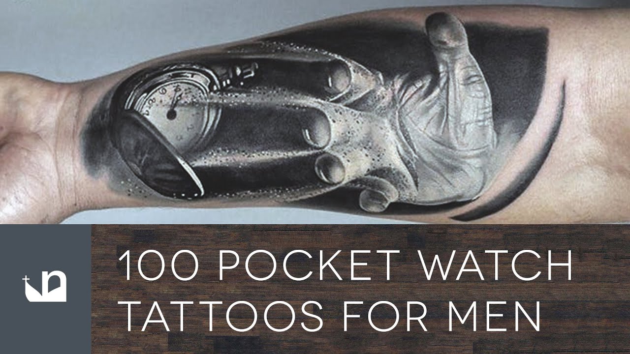 100 Pocket Watch Tattoos For Men