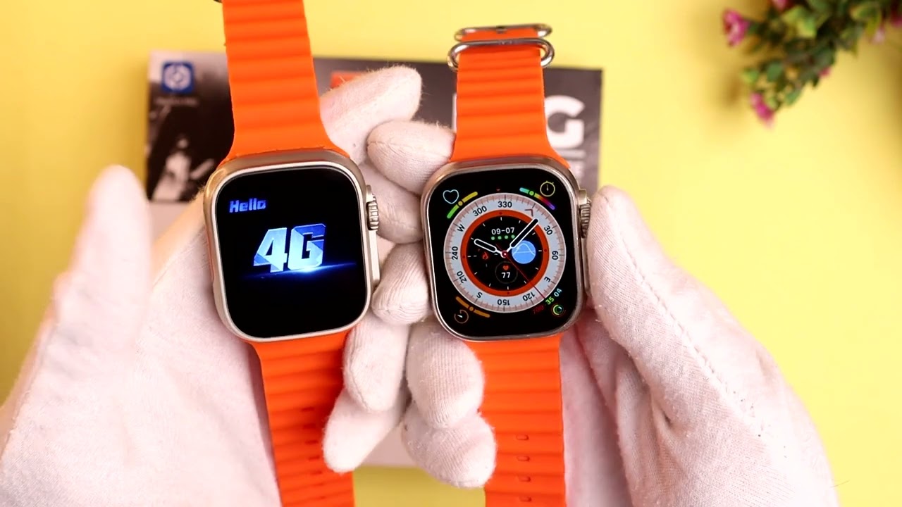 T900 Ultra vs S8 Ultra 4G Smart Watch Boot Speed Comparison