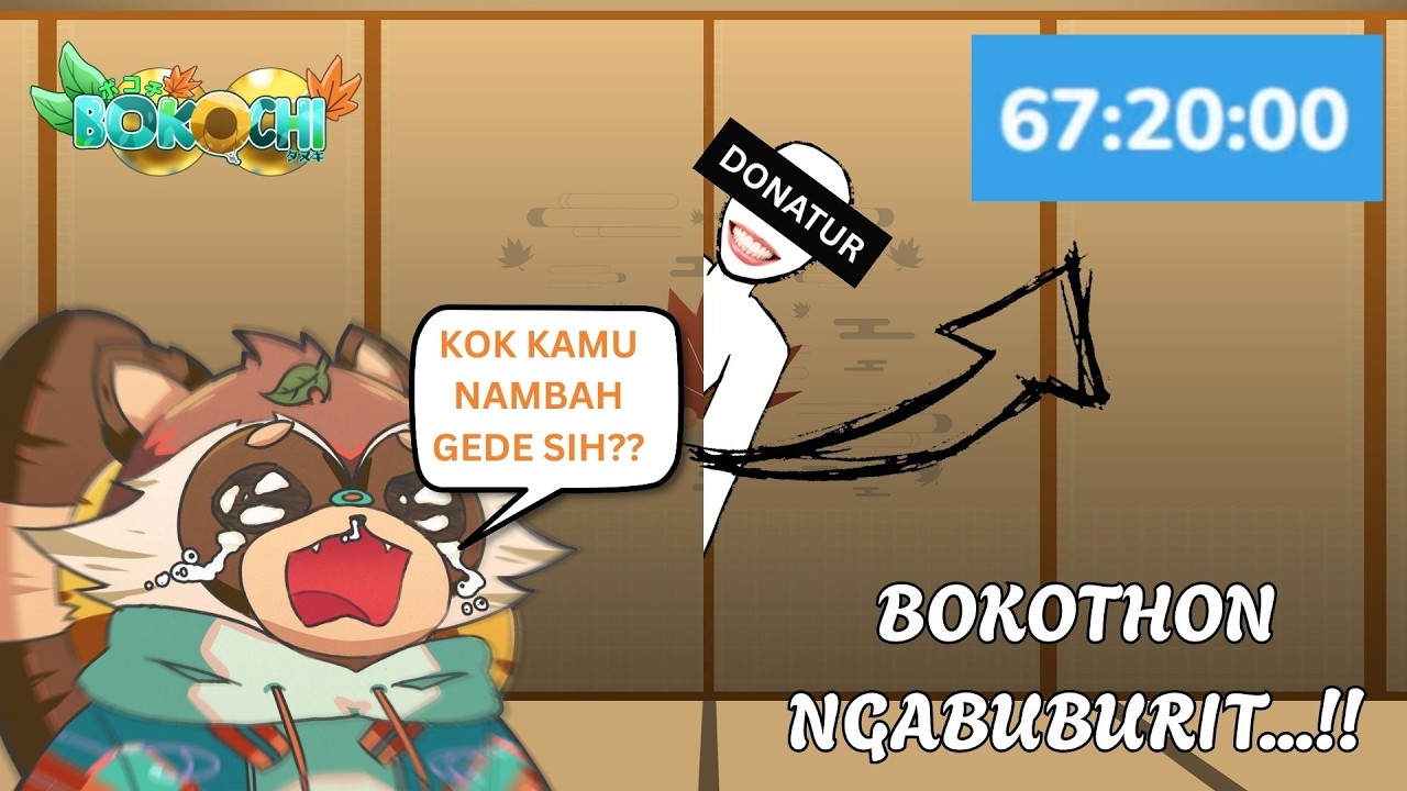 【BOKOTHON】TANUKI HOKI ATAU SIAL SIH INI? JAMNYA NAMBAH GEDE! (EN/ID)