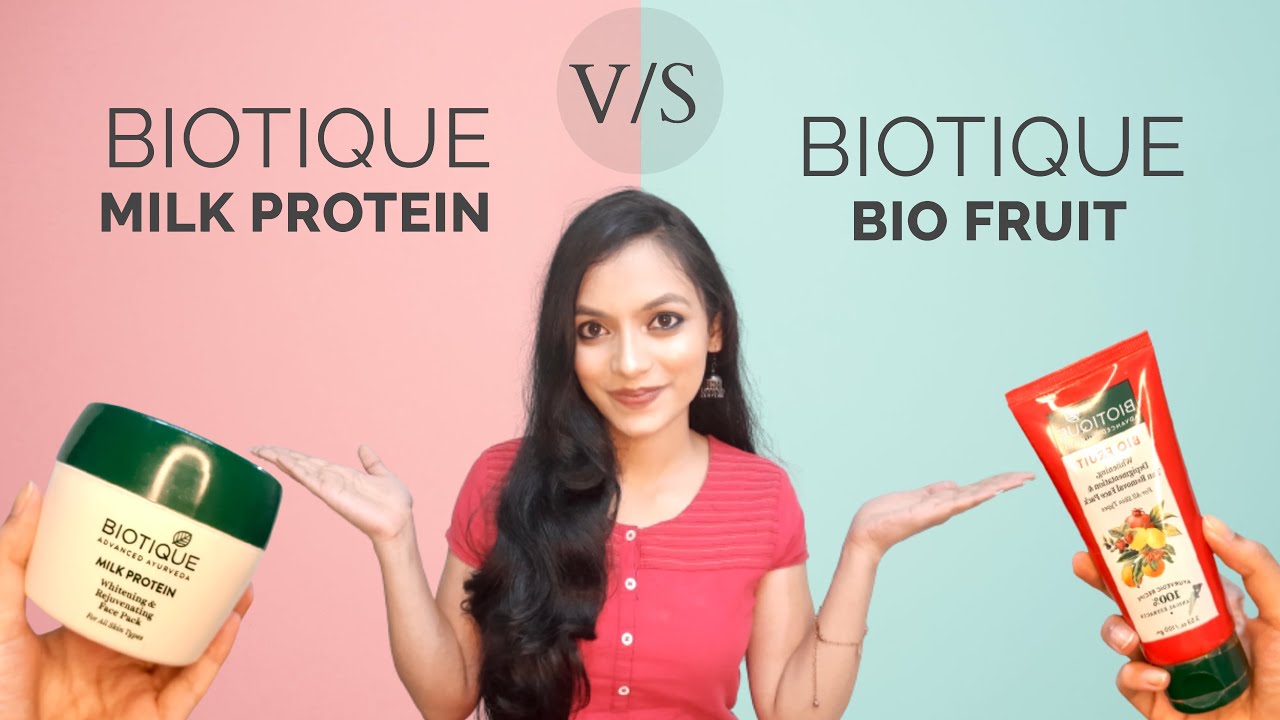 Biotique Milk Protein Face Mask VS Bio Fruit Face Mask | Which one is the best? Honest Review