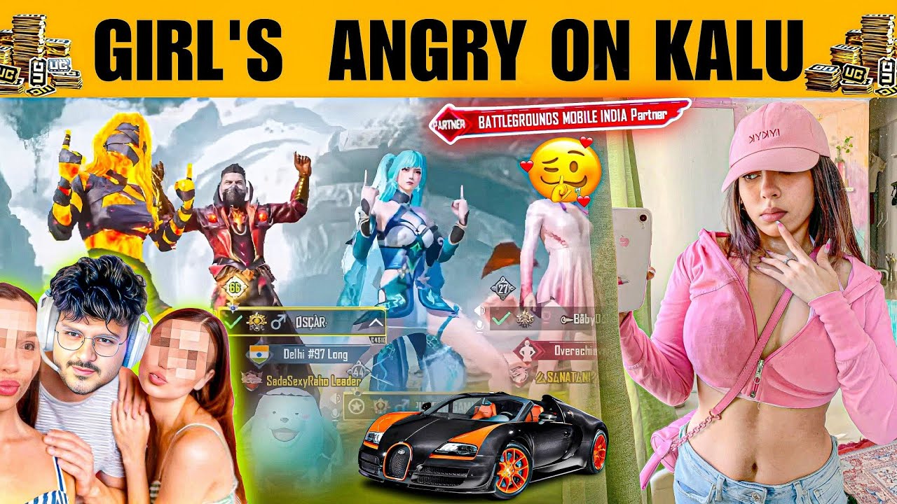 3 Rich & toxic girl challenge me for 30 kills with awm | shocking reaction after seeing my gameplay