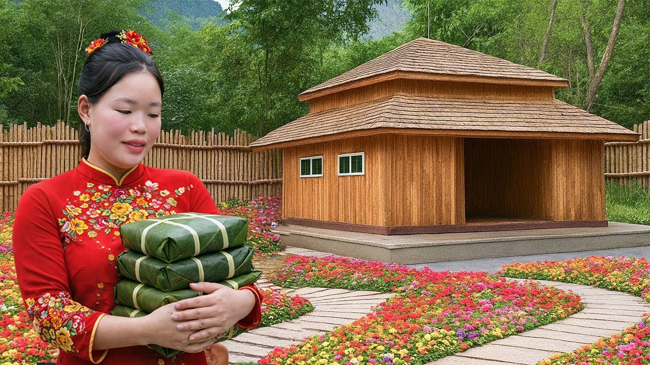 Complete Dream House 2026 - How to Build a  Bamboo House Two Floors | Trieu Mai Huong