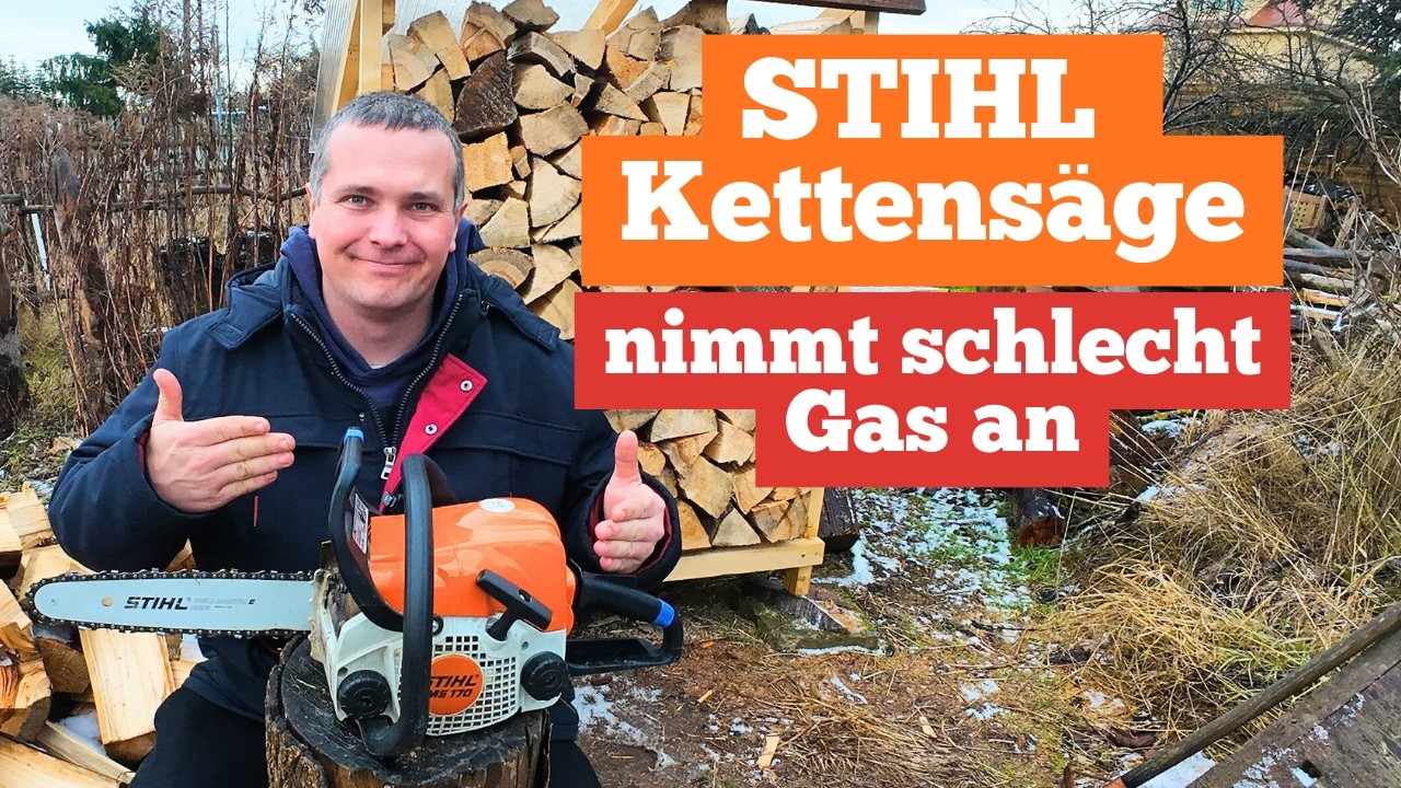 Stihl Kettensäge nimmt schlecht Gas an