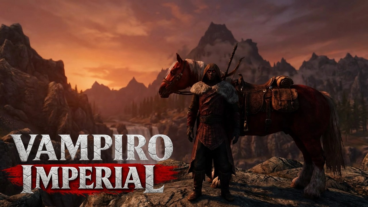 Skyrim Modded: Vampiro Sem Fast Travel | Domando Cavalo e Sobrevivendo ao Sol