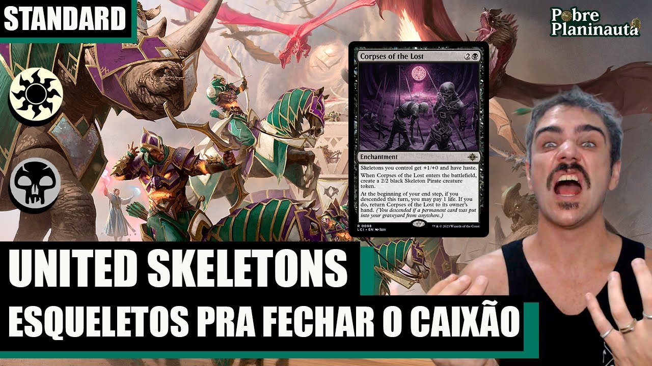 ESQUELETOS UNIDOS NA FRENTE DE BATALHA - Orzhov Skeletons United Battlefront  - MTG STANDARD TDM