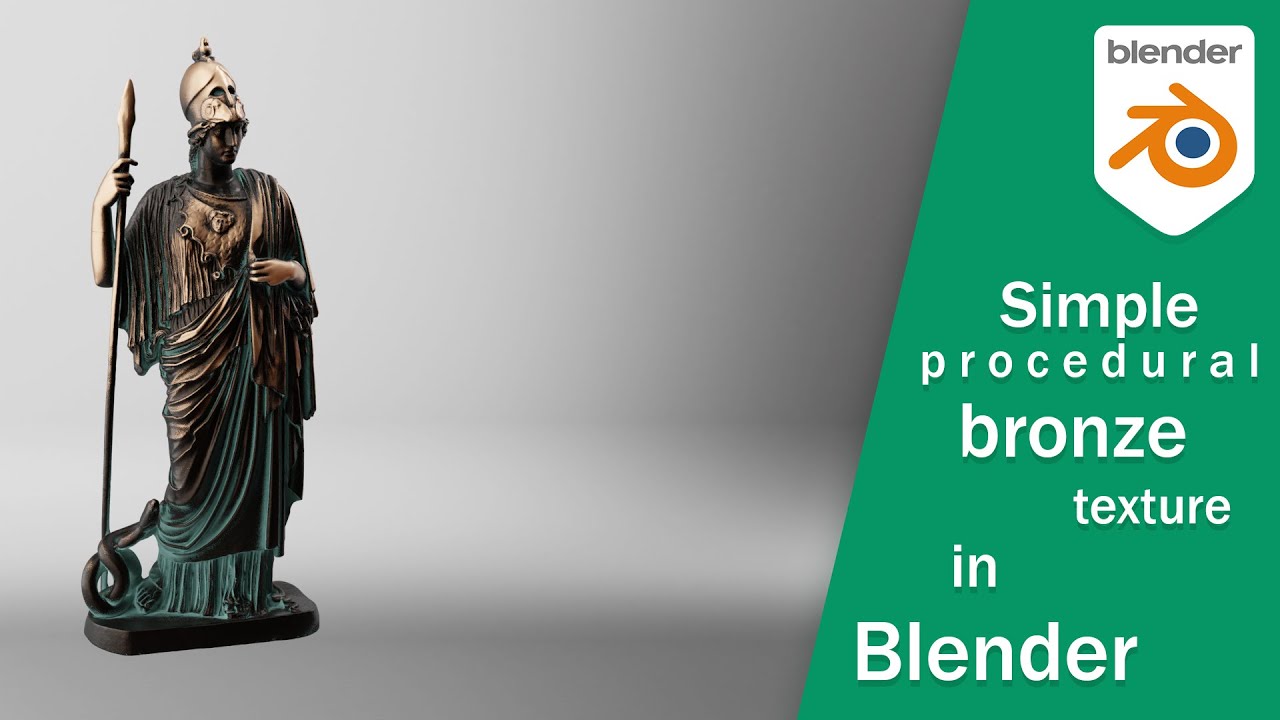 Blender - Simple procedural bronze texture