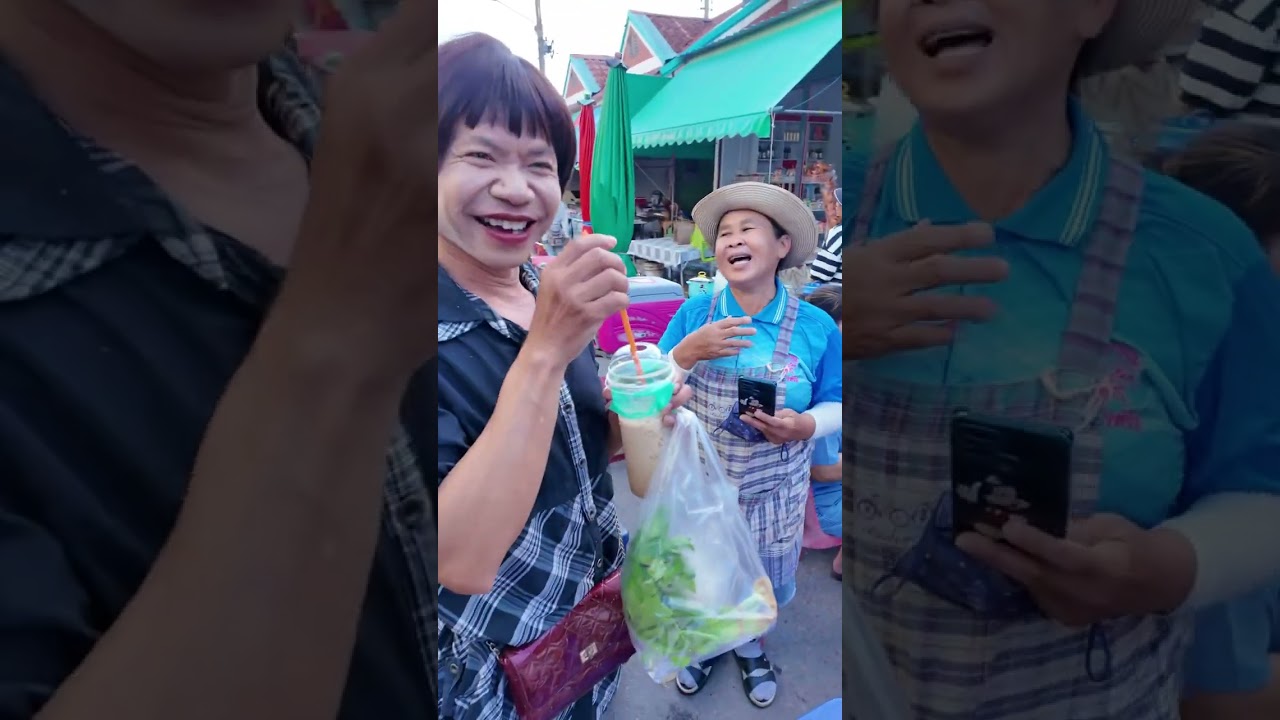 คนทักทั้งตลาด‼️ แม่หอยพาเดินตลาดน้อย อ.แก้งคร้อ ม่วนคัก😂 #แม่หอยร้อยชุด #แก้งคร้อ #ชัยภูมิ