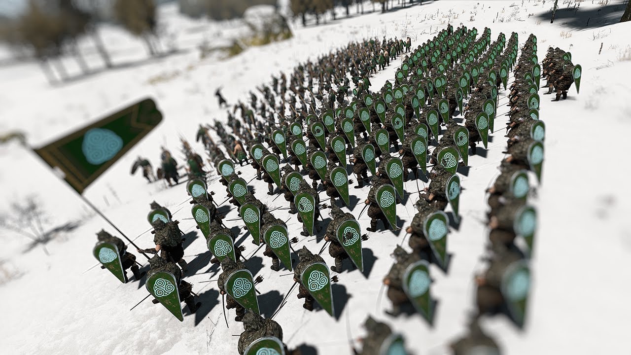 500 Barbarians vs 1000 Vikings | Mount & Blade Sandbox