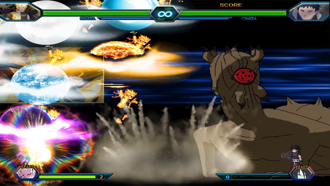 Naruto Six Paths VS Obito - Bleach Vs Naruto 3.3 (Modded)