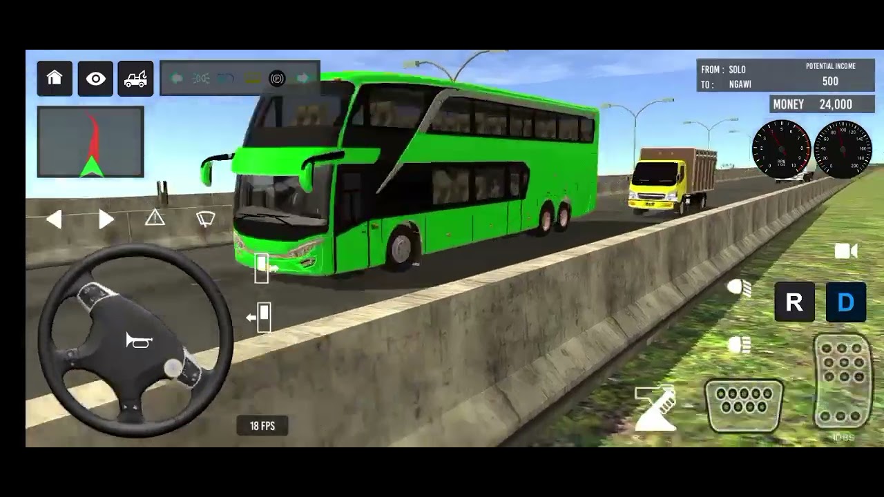 Indonesia bus simulator drive pro play game Android phone 