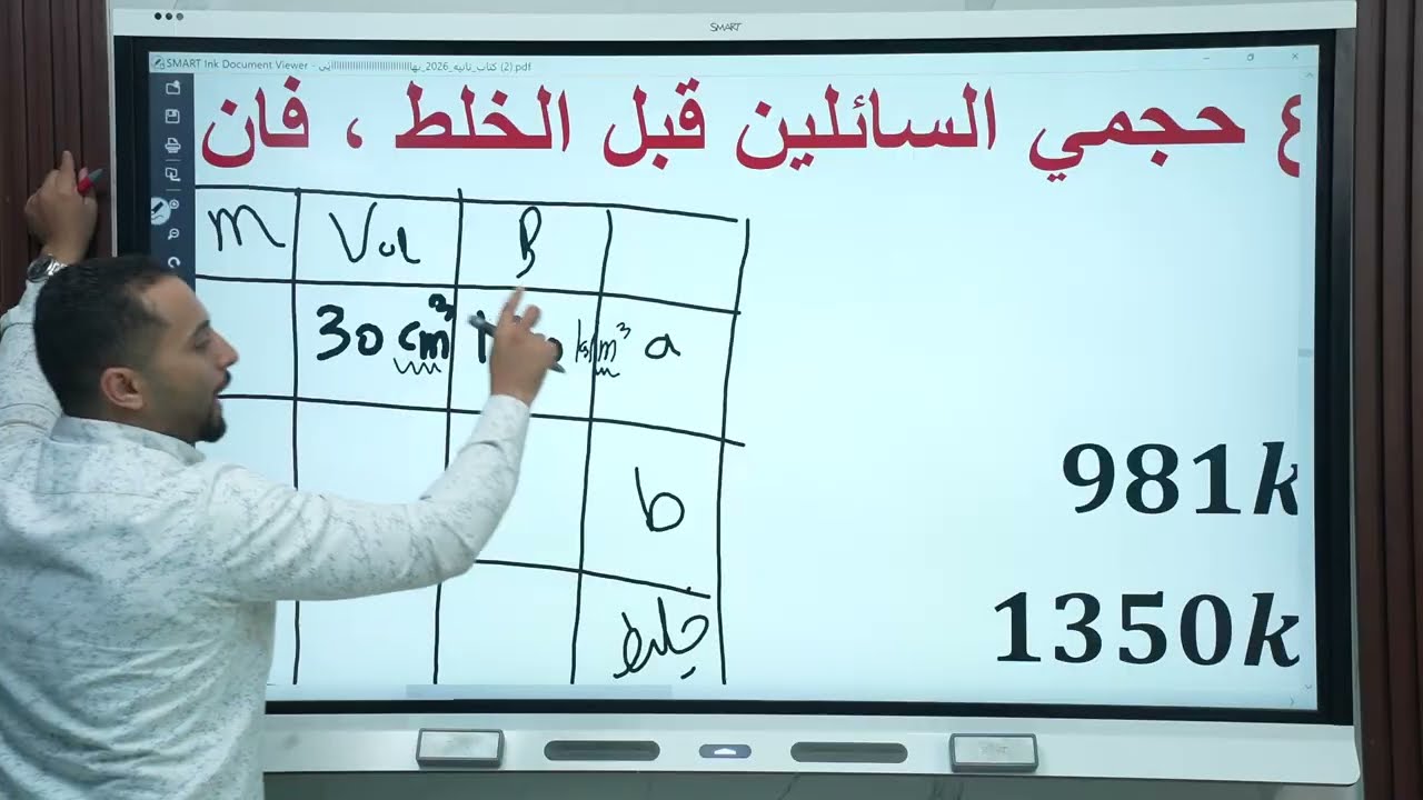 واجب الكثافة للصف الثاني الثانوي💙
